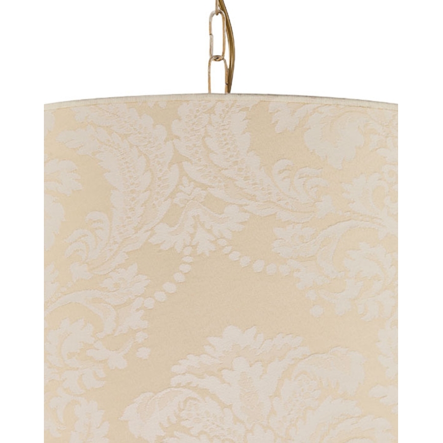 Brilagi - Lustre sur chaîne SONIA 3xE27/15W/230V Ø 56 cm crème/patine