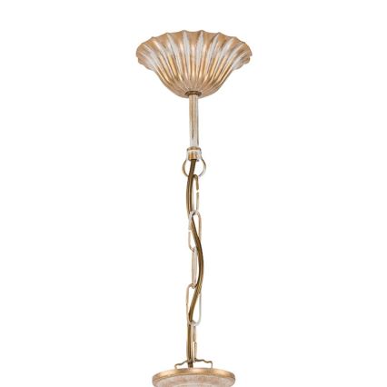 Brilagi - Lustre sur chaîne SONIA 3xE27/15W/230V Ø 64 cm crème/patiné