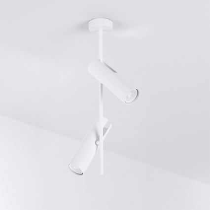 Brilagi - Lustre sur tige BRANCH 2xGU10/30W/230V blanc