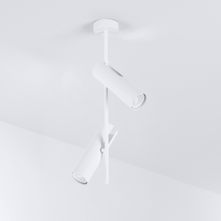 Brilagi - Lustre sur tige BRANCH 2xGU10/30W/230V blanc