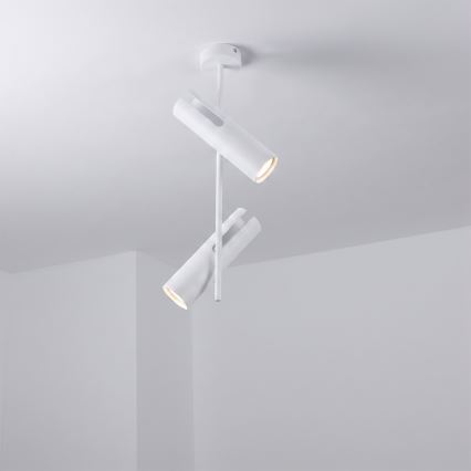 Brilagi - Lustre sur tige BRANCH 2xGU10/30W/230V blanc