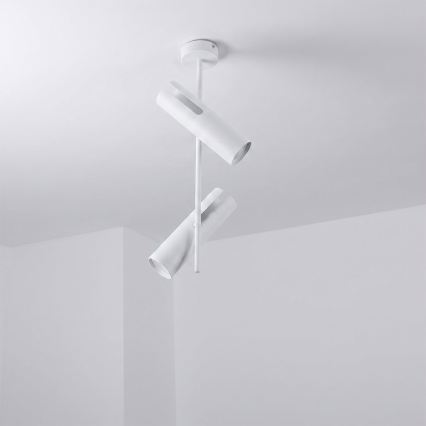 Brilagi - Lustre sur tige BRANCH 2xGU10/30W/230V blanc