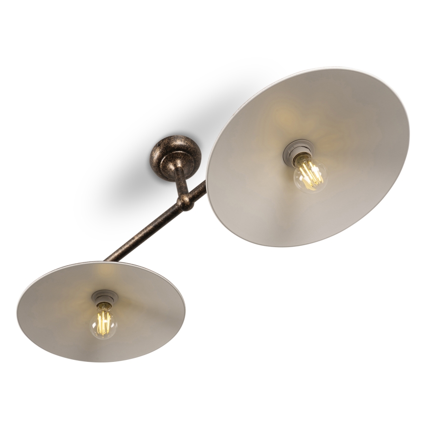 BRILAGI - Lustre sur tige FORGE 2xE27/60W/230V cuivré/patiné