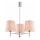 Brilagi - Lustre sur tige MONTE 3xE27/15W/230V beige/chrome poli