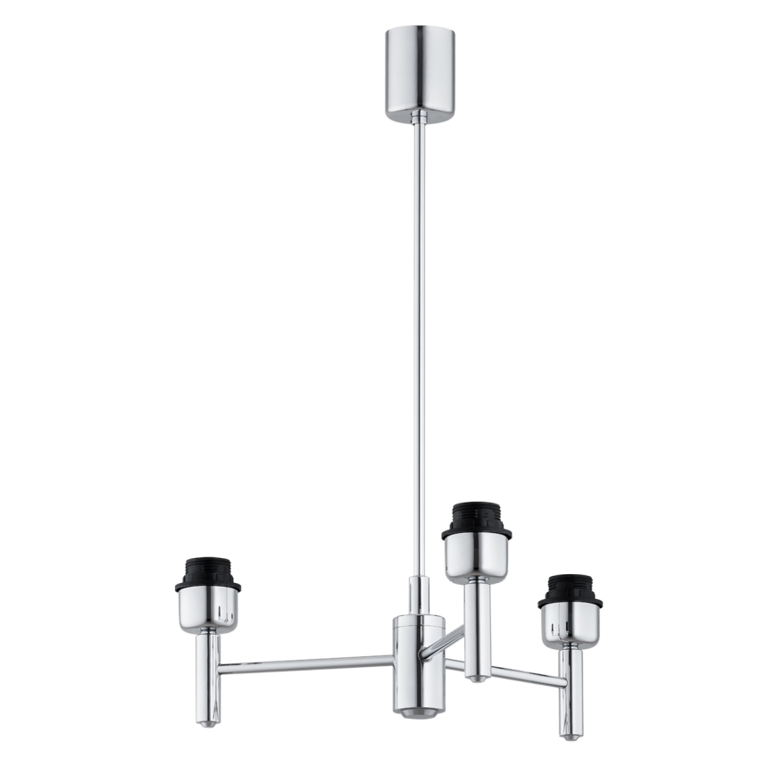 Brilagi - Lustre sur tige MONTE 3xE27/60W/230V beige/chrome poli
