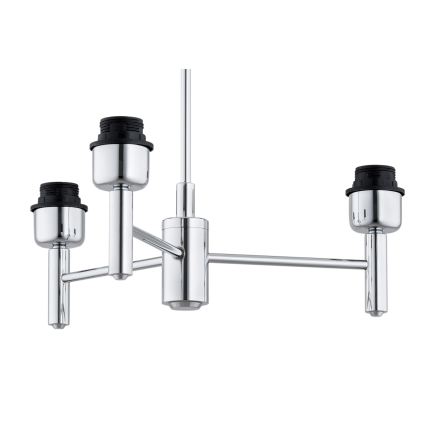 Brilagi - Lustre sur tige MONTE 3xE27/60W/230V beige/chrome poli