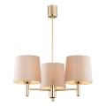 Brilagi - Lustre sur tige MONTE 3xE27/60W/230V beige/doré