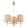 Brilagi - Lustre sur tige MONTE 3xE27/60W/230V beige/doré