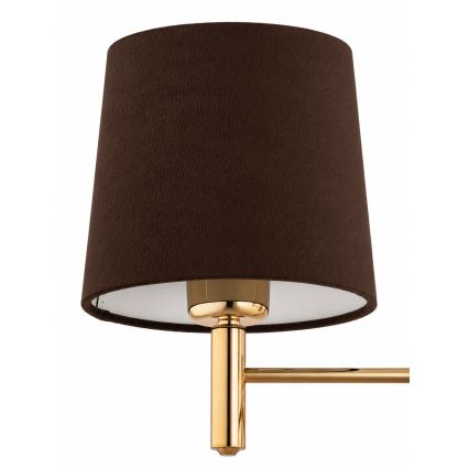 Brilagi - Lustre sur tige MONTE 3xE27/60W/230V brun/doré