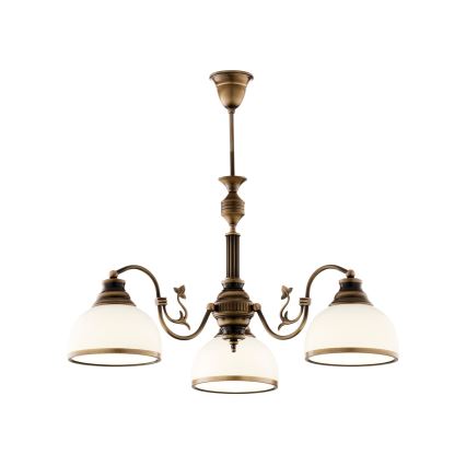 Brilagi - Lustre sur tige TAURUS 3xE27/15W/230V Ø 70 cm bronze