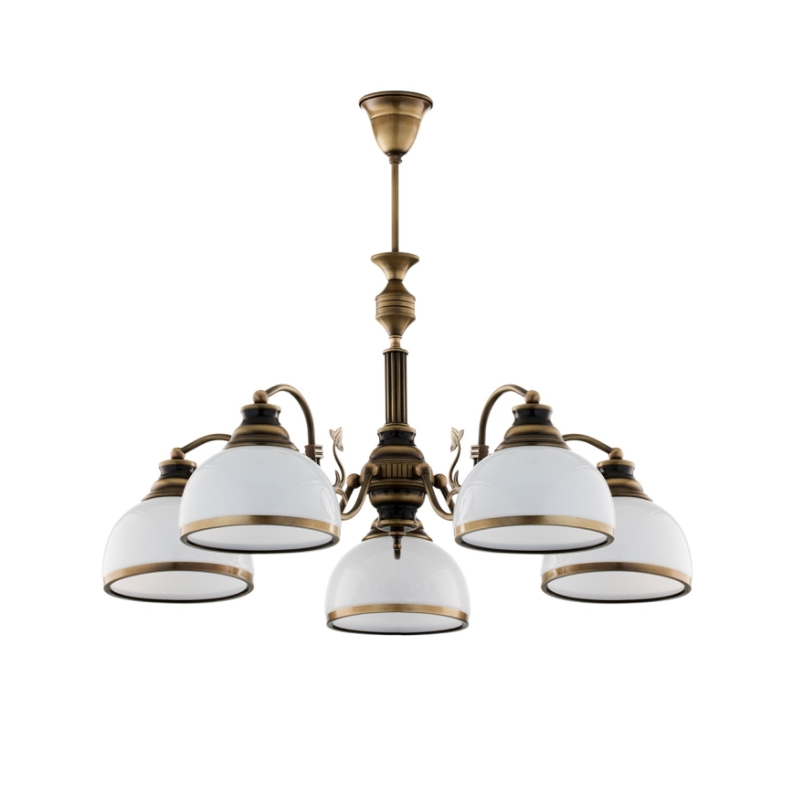 Brilagi - Lustre sur tige TAURUS 5xE27/15W/230V, diam. 70 cm, bronze