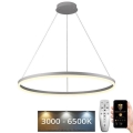 Brilagi - Lustre suspendu dimmable sur câble CIRCLE LED 55W 230V 3000–6500K Ø 80 cm, blanc, avec télécommande