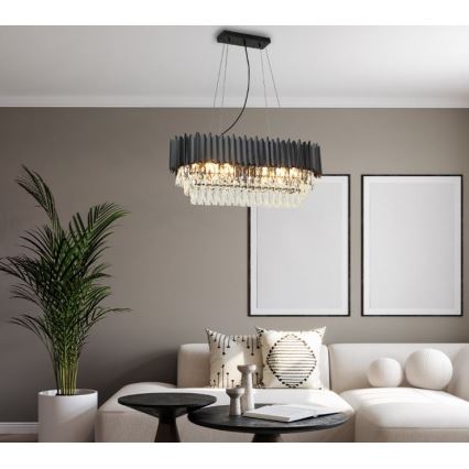 Brilagi - Lustre suspendu sur câble CARLOS 10xE14/40W/230V