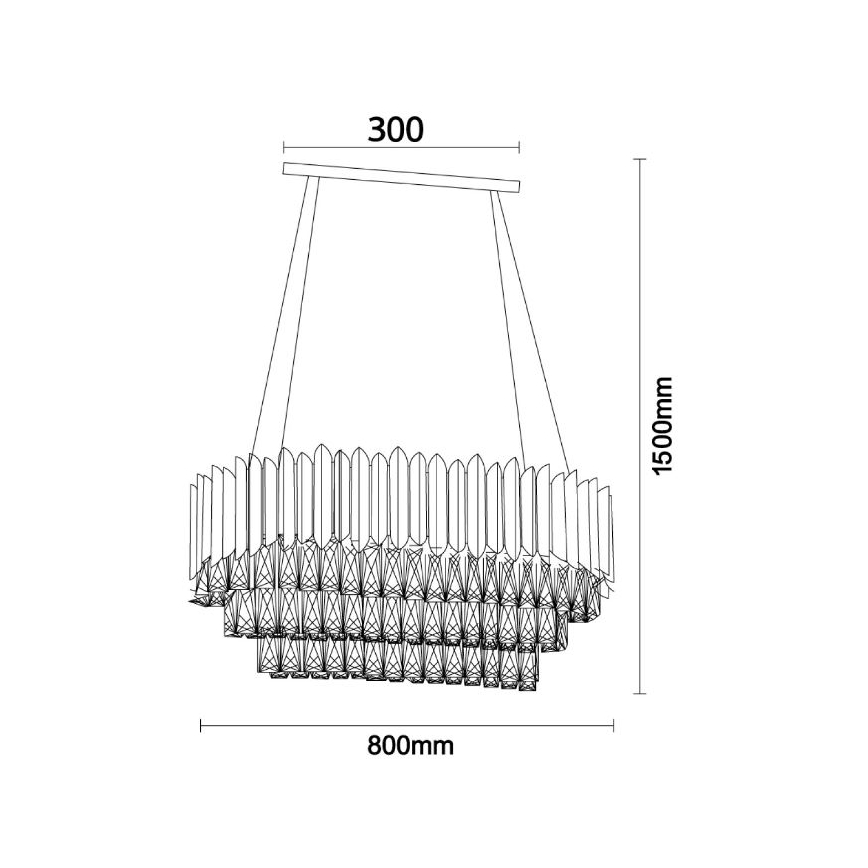 Brilagi - Lustre suspendu sur câble CARLOS 10xE14/40W/230V