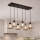 Brilagi - Lustre suspendu sur câble DIOR 6xE27/60W/230V noir/gris fumé