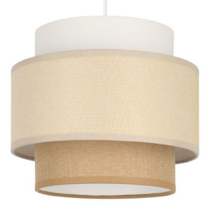 Brilagi - Lustre suspendu sur câble RESNA 3xE27/60W/230V Ø 45 cm crème/beige