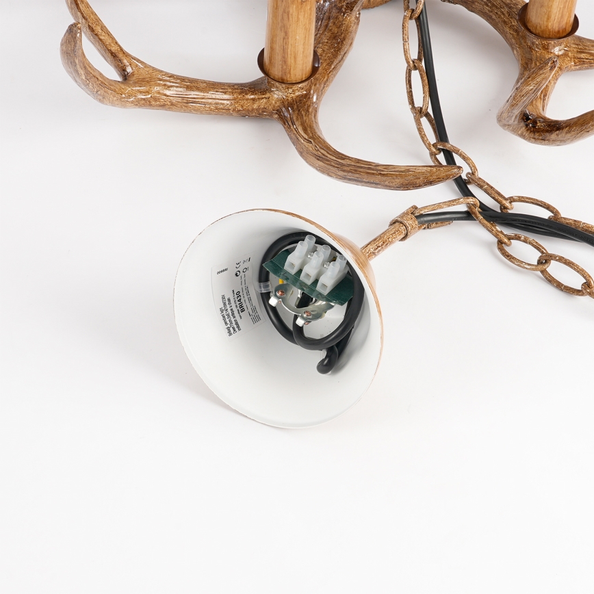 Brilagi - Lustre suspendu sur chaîne DEER 6x E14 / 10W / 230V Ø 70 cm