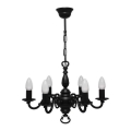 Brilagi - Lustre suspendu sur chaîne IMPERO 6xE14/60W/230V noir