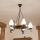 Brilagi - Lustre suspendu sur chaîne ROATA 5xE14/40W/230V Ø 50 cm hêtre/noyer