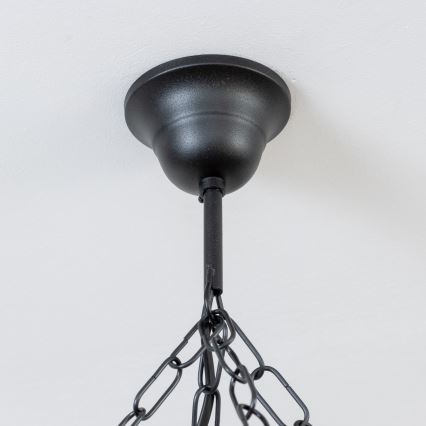 Brilagi - Lustre suspendu sur chaîne ROATA 8xE14/40W/230V Ø 70 cm en hêtre