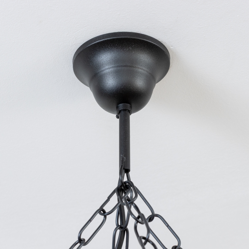 Brilagi - Lustre suspendu sur chaîne ROATA 8xE14/40W/230V Ø 70 cm en hêtre