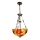 Brilagi - Lustre Tiffany en vitrail SUNFLOWER suspendu par une chaîne 3xE27/60W/230V Ø 50 cm