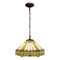 BRILAGI - Lustre Tiffany en vitrail sur chaîne EMERALD 1xE27/60W/230V Ø 40 cm