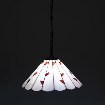 Brilagi - Lustre Tiffany en vitrail sur chaîne FOLIA 1xE27/60W/230V Ø 40 cm