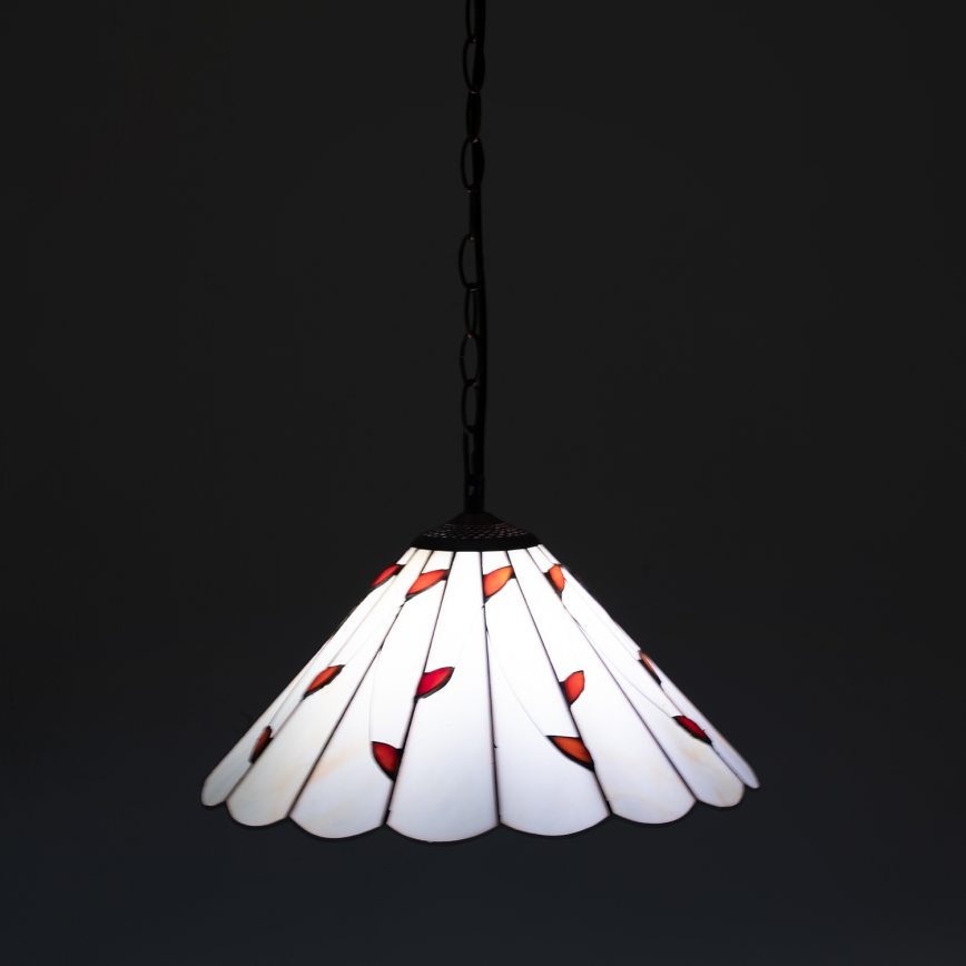 Brilagi - Lustre Tiffany en vitrail sur chaîne FOLIA 1xE27/60W/230V Ø 40 cm