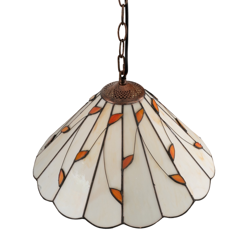 Brilagi - Lustre Tiffany en vitrail sur chaîne FOLIA 1xE27/60W/230V Ø 40 cm