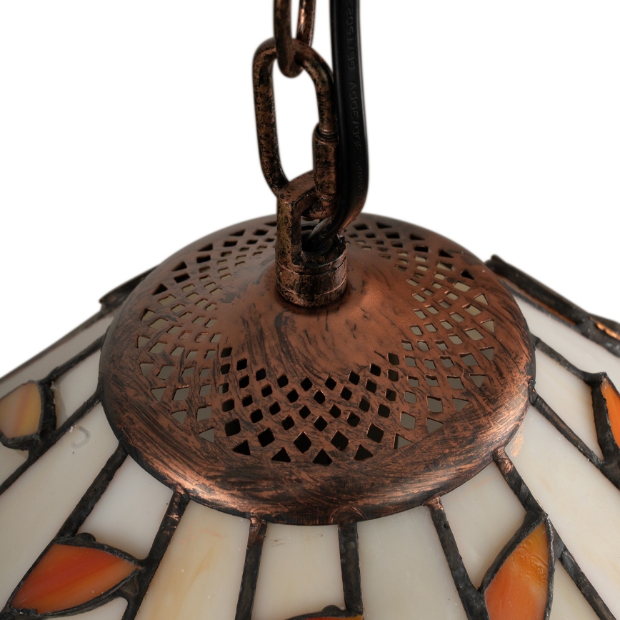 Brilagi - Lustre Tiffany en vitrail sur chaîne FOLIA 1xE27/60W/230V Ø 40 cm