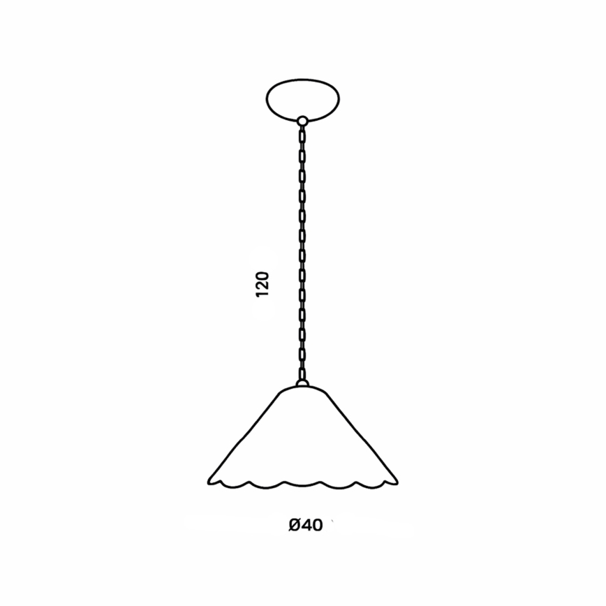 Brilagi - Lustre Tiffany en vitrail sur chaîne FOLIA 1xE27/60W/230V Ø 40 cm