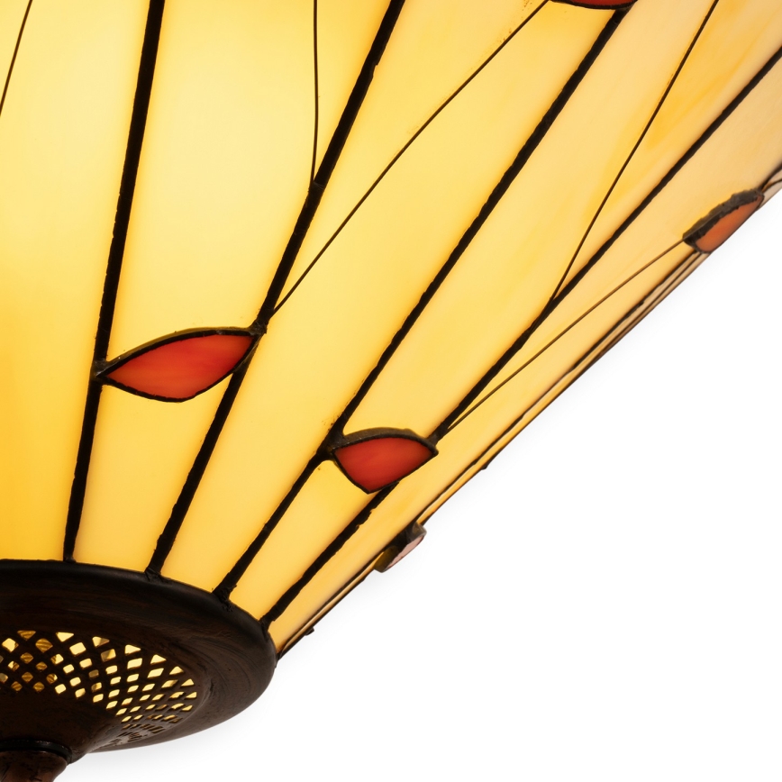 Brilagi - Lustre Tiffany en vitrail sur chaîne FOLIA 3xE27/60W/230V Ø 50 cm