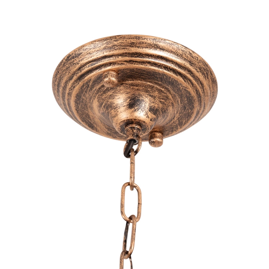 Brilagi - Lustre Tiffany en vitrail sur chaîne SIENNA 3xE27/60W/230V, Ø 50 cm