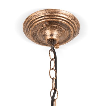 Brilagi - Lustre Tiffany en vitrail suspendu par chaîne SUNFLOWER 1xE27/60W/230V Ø 40 cm