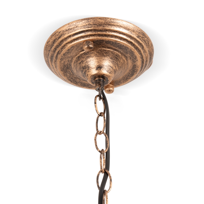 Brilagi - Lustre Tiffany en vitrail suspendu par chaîne SUNFLOWER 1xE27/60W/230V Ø 40 cm