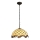 Brilagi - Lustre Tiffany en vitrail suspendu sur chaîne ivoire 1xE27/60W/230V Ø 40 cm