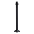 BRILAGI - Mât de lampe d'extérieur avec capteur de mouvement et capteur crépusculaire HARBOR 1xE27/40W/230V 120 cm IP33 noir
