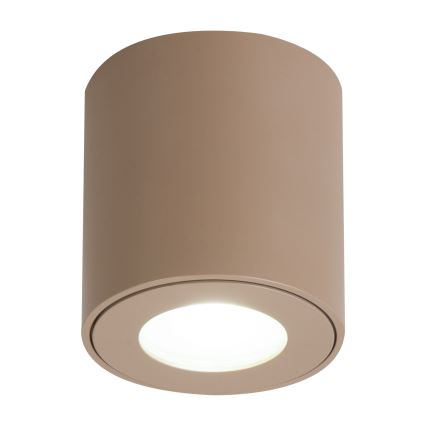 Brilagi - Luminaire LED RGBW dimmable pour salle de bains MIA 1xGU10/4,8W/230V 3000K 84x80 mm beige IP54 + télécommande