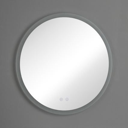 Brilagi - Miroir chauffant LED pour salle de bains CLARA ECO 12W 230V Ø 60 cm IP44 IRC 90, dimmable + CCT