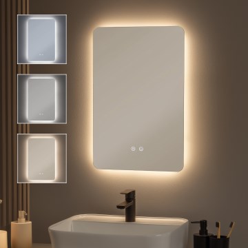 Brilagi - Miroir chauffant de salle de bains à LED dimmable avec rétroéclairage DIANA LED/13W/230V 60x40 cm 3000/4000/6500K IP44 IRC 90