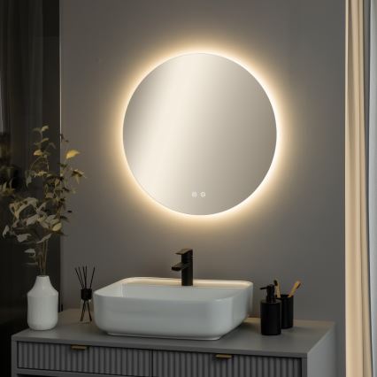 Brilagi - Miroir chauffant LED pour salle de bains DEMI PRO LED/20W/230V Ø 60 cm IP44 IRC 90 dimmable + CCT