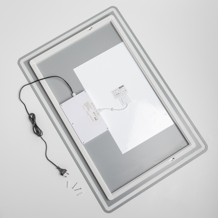 Brilagi - Miroir chauffant LED pour salle de bains BELLA LED/19W/230V 60x90 cm IP44 IRC 90 gradable + CCT