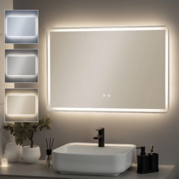 Brilagi - Miroir chauffant LED pour salle de bains BELLA LED/19W/230V 60x90 cm IP44 IRC 90 gradable + CCT