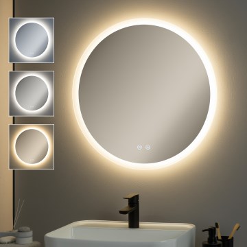 Brilagi - Miroir chauffant LED pour salle de bains CLARA PRO LED/19W/230V Ø 60 cm IP44 IRC 90 dimmable + CCT