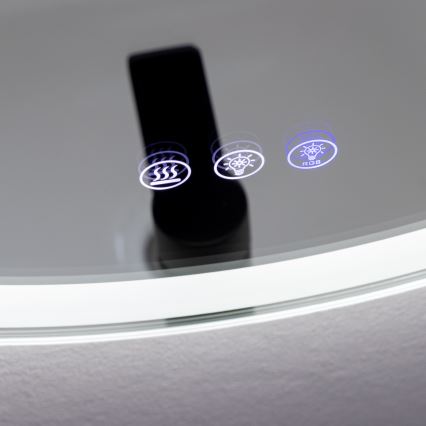 Brilagi - Miroir chauffant LED RGBW pour salle de bains AVA PRO LED/18W/230V Ø 60 cm IP44 IRC 90 dimmable + CCT