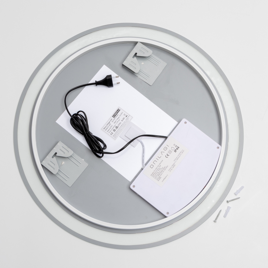 Brilagi - Miroir chauffant LED RGBW pour salle de bains AVA PRO LED/18W/230V Ø 60 cm IP44 IRC 90 dimmable + CCT