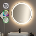 BRILAGI - Miroir chauffant LED RGBW pour salle de bains AVA PRO LED/18W/230V Ø 60 cm IP44 IRC 90 dimmable + CCT