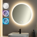 Brilagi - Miroir chauffant LED RGBW pour salle de bains CLARA PRO LED/18,5W/230V Ø 60 cm IP44 CRI 90 dimmable + CCT