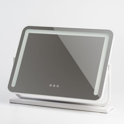 BRILAGI - Miroir de maquillage LED à intensité variable CALIFORNIA LED/22W/230V 3000/4000/6500K 58 x 43 cm blanc